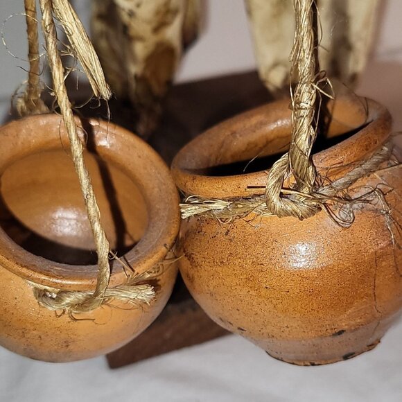 Mexican Folk Art 2 Cartonería 19" Figures Jalisco region Paper Mache man woman - Picture 9 of 11